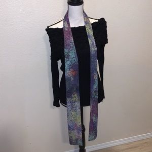 Colorful fantasy lightweight office formal scarf